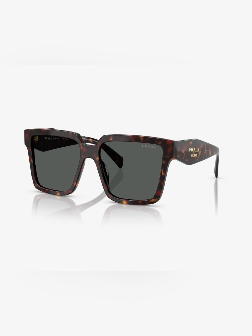 Prada PR 24ZSF Sunglasses Root Tortoise/Dark Grey